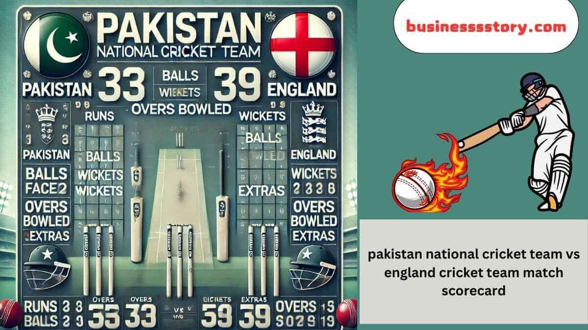 Pakistan National Cricket Team vs England Cricket Team Match Scorecard